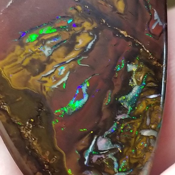 Large Australian Koroit Drilled Opal pendant stone * DPO22P4 - Picture 17 of 17